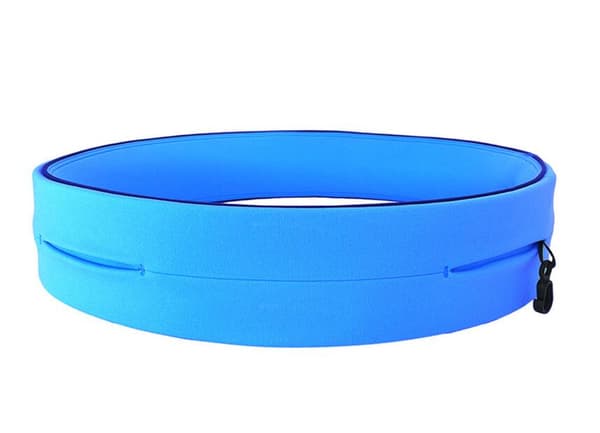 Kätevä, vedenkestävä juoksuvyö taskuilla - Sininen Blue M