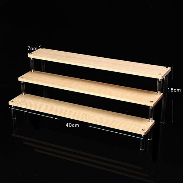 Multifunktionelt display - Akryl - 3 etager Tree