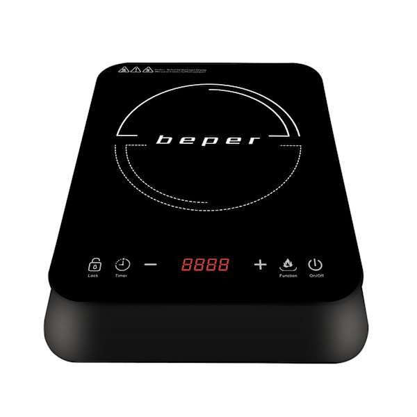 Induktionsplade, sort - 2000 W Black