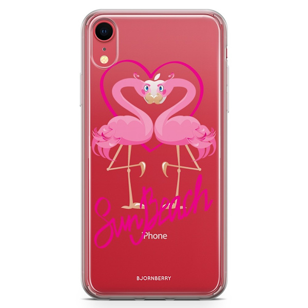 Bjornberry Hybrid Skal iPhone XR  - Sun Beach Flamingo