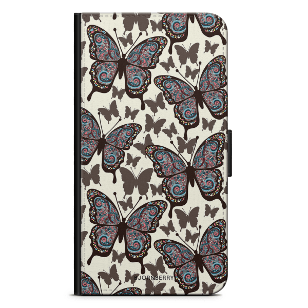 Bjornberry Plånboksfodral Huawei P30 - Färgglada Fjärilar