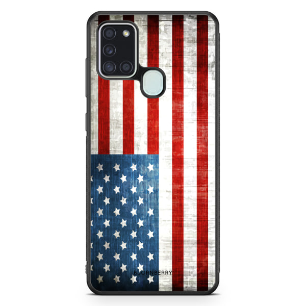 Bjornberry Skal Samsung Galaxy A21s - USA Flagga