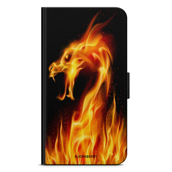 Bjornberry Plånboksfodral Sony Xperia X - Flames Dragon