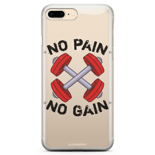 Bjornberry iPhone 7 Plus TPU Skal - No Pain No Gain