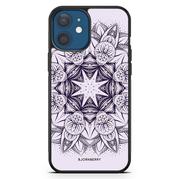 Bjornberry Hårdskal iPhone 12 - Lila Mandala