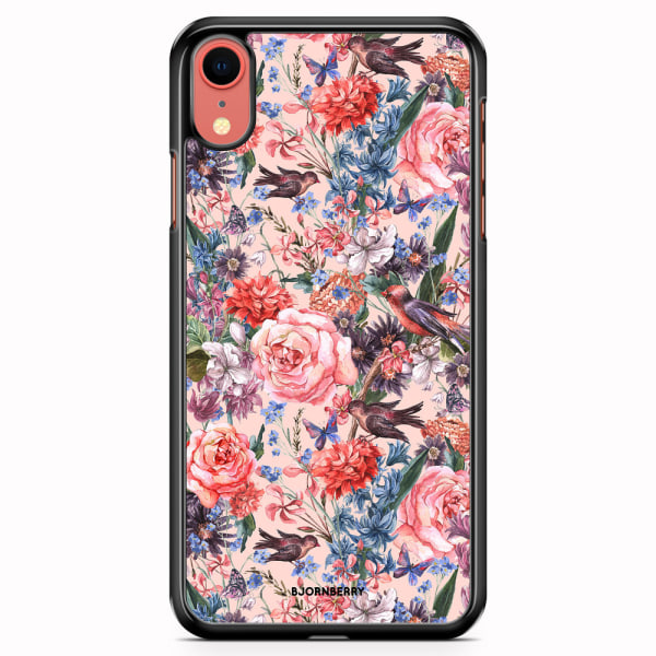 Bjornberry Skal iPhone XR - Fåglar & Blommor