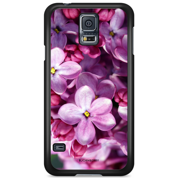 Bjornberry Skal Samsung Galaxy S5/S5 NEO - Lila Vårblommor