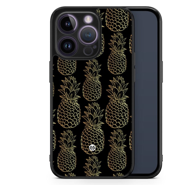 Bjornberry Skal iPhone 14 Pro -Guldiga Ananas