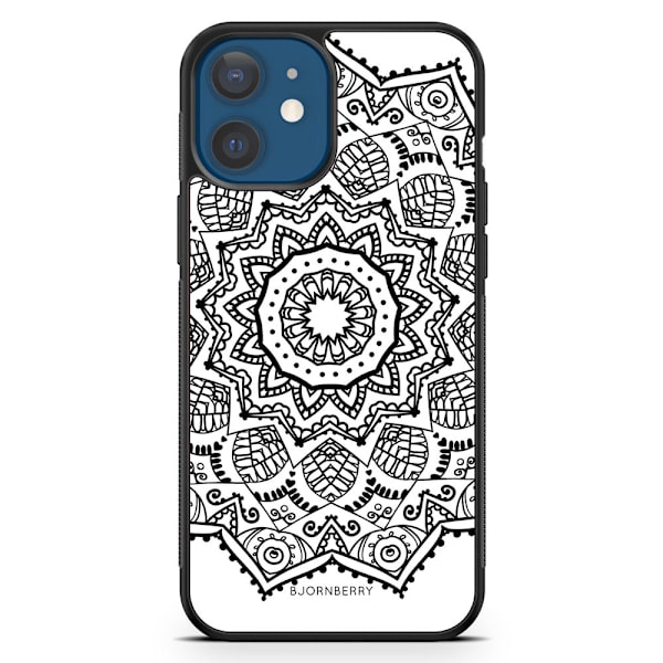 Bjornberry Hårdskal iPhone 12 - Svart Mandala