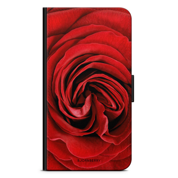 Bjornberry Plånboksfodral OnePlus 7 Pro - Röd Ros