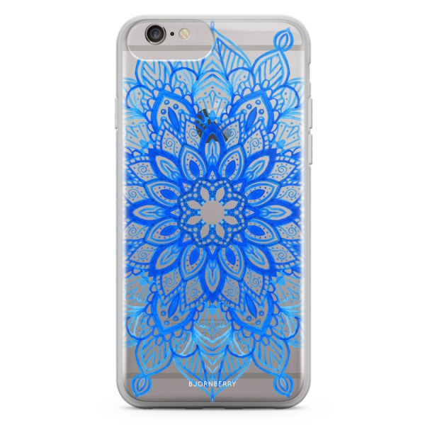 Bjornberry Skal Hybrid iPhone 6/6s Plus - Blå Mandala