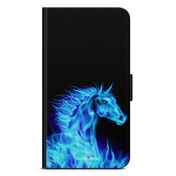 Bjornberry Plånboksfodral Huawei P30 Pro - Flames Horse Blå