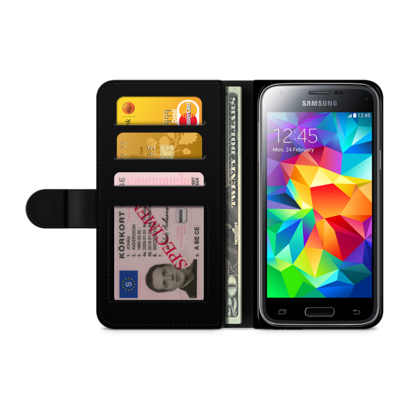 Bjornberry Fodral Samsung Galaxy S5/S5 Neo- Körsbär