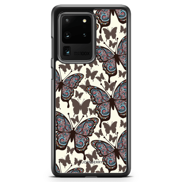 Bjornberry Skal Samsung Galaxy S20 Ultra - Färgglada Fjärilar