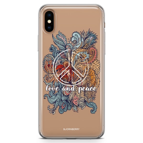 Bjornberry Hybrid Skal iPhone Xs Max  - Love and peace