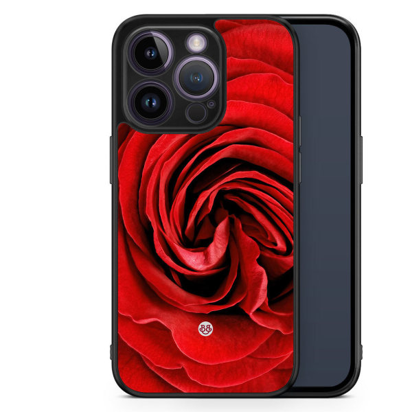 Bjornberry Skal iPhone 14 Pro -Röd Ros