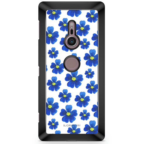 Bjornberry Sony Xperia XZ2 Skal - Blå Blommor