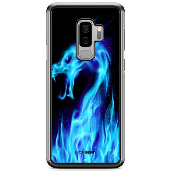 Bjornberry Skal Samsung Galaxy S9 Plus - Blå Flames Dragon