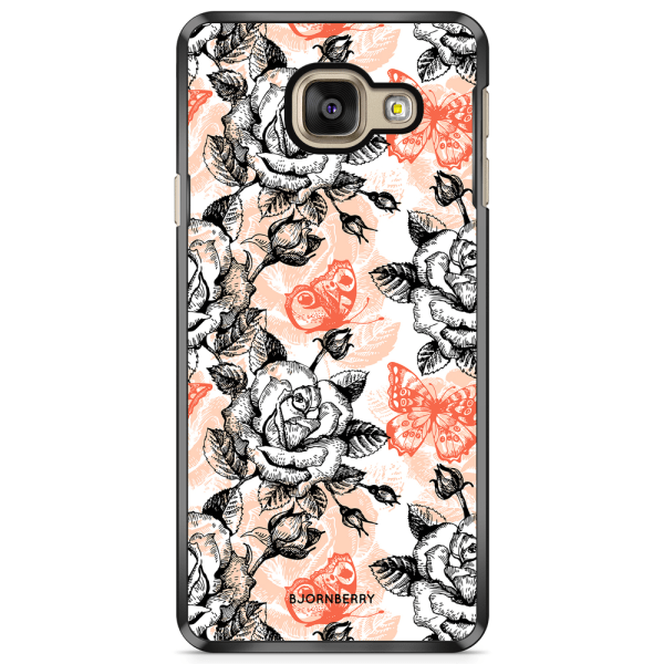 Bjornberry Skal Samsung Galaxy A3 7 (2017)- Fjärilar & Rosor