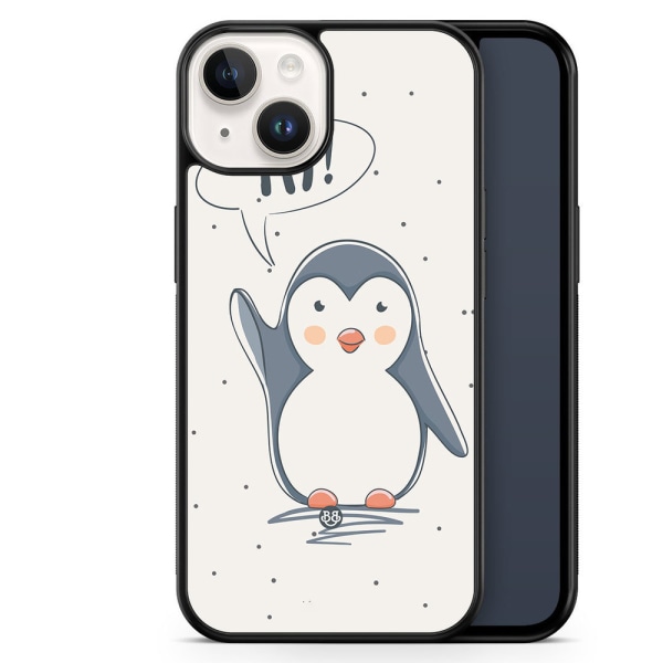 Bjornberry Skal iPhone 14 -Söt Pingvin