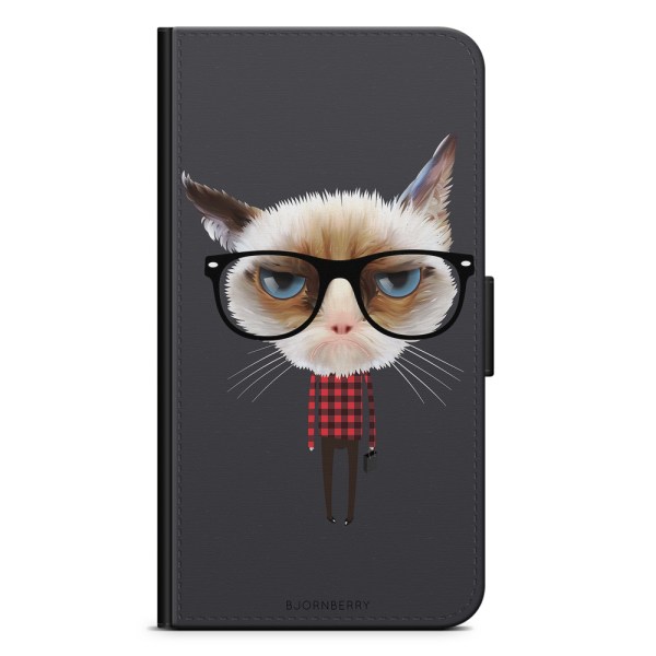 Bjornberry Plånboksfodral Google Pixel 5 - Hipster Katt
