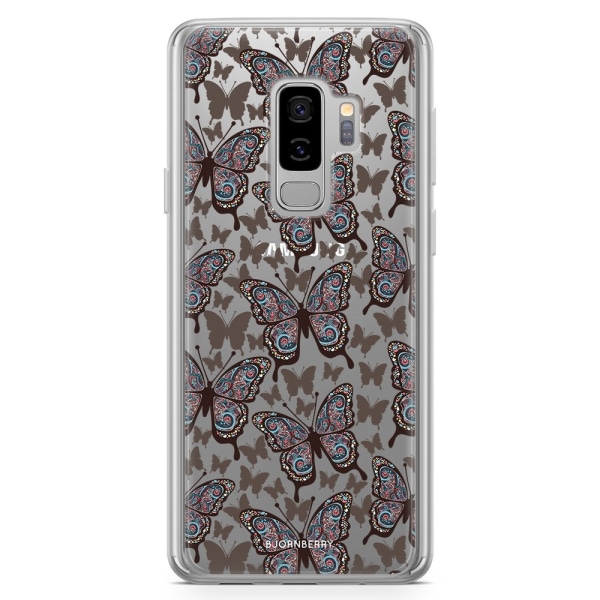 Bjornberry Skal Hybrid Samsung Galaxy S9+ - Färgglada Fjärilar