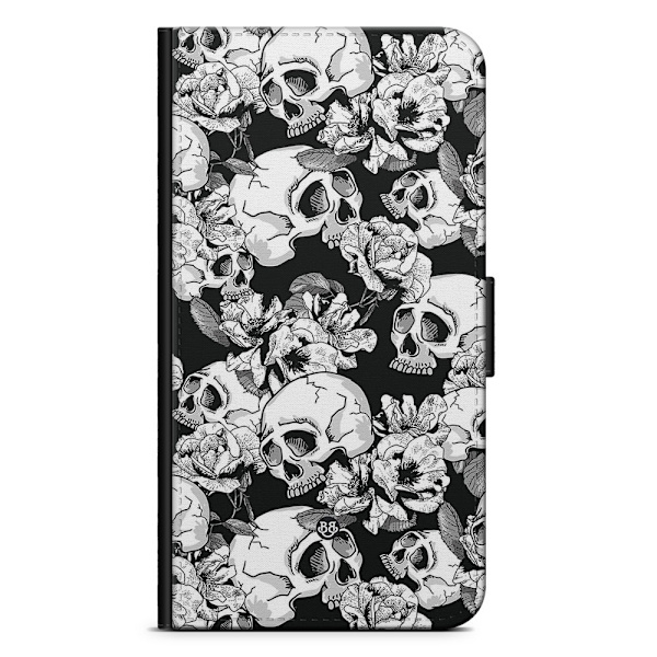 Bjornberry Xiaomi Redmi 10 Fodral - Dödskallar & Rosor