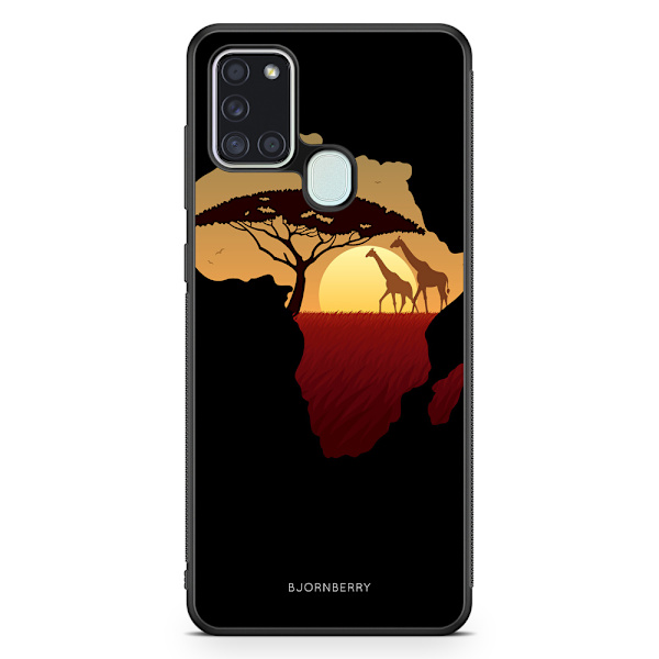 Bjornberry Skal Samsung Galaxy A21s - Afrika Svart