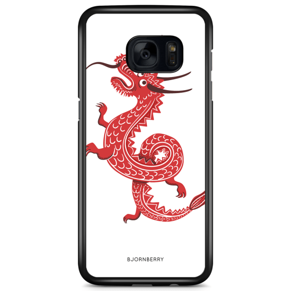 Bjornberry Skal Samsung Galaxy S7 Edge - Röd Drake