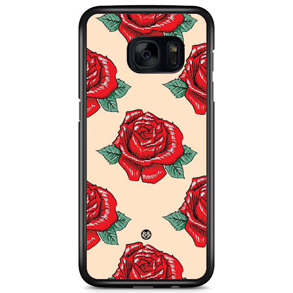 Bjornberry Skal Samsung Galaxy S7 - Rosor Mönster