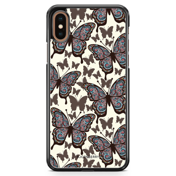 Bjornberry Skal iPhone XS Max - Färgglada Fjärilar