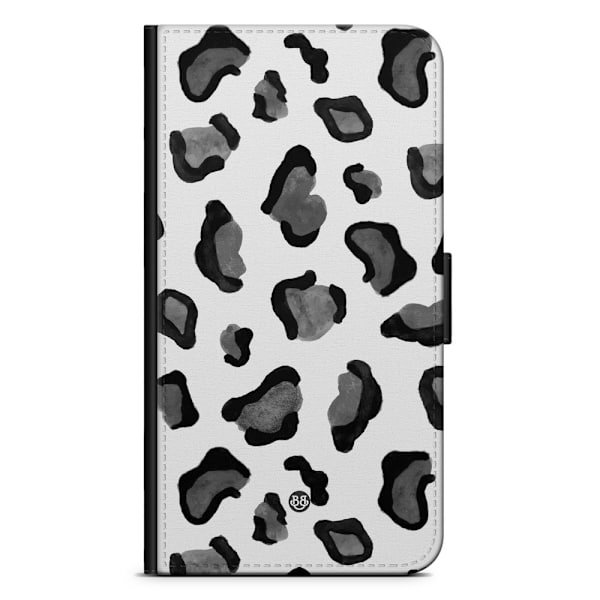 Bjornberry Plånboksfodral OnePlus 6 - Grå Leopard