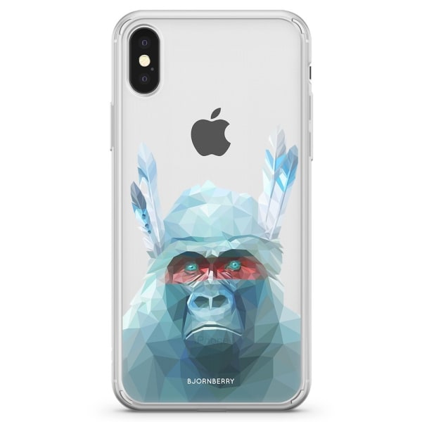 Bjornberry Skal Hybrid iPhone X / XS - Färgglad Gorilla