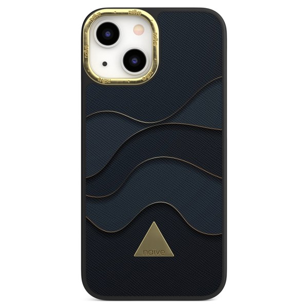 Naive iPhone 13 Mini Skal - Golden Waves
