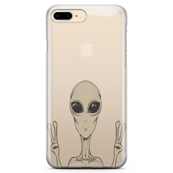 Bjornberry iPhone 7 Plus TPU Skal - Peace Alien