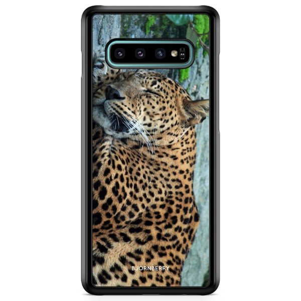 Bjornberry Skal Samsung Galaxy S10 Plus - Sovande Leopard