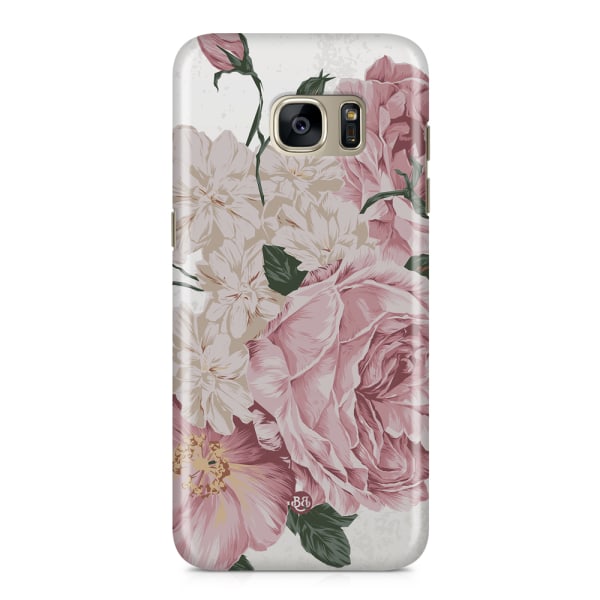 Samsung Galaxy S7 Edge Premium Skal - Pink Roses