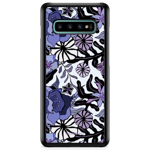 Bjornberry Skal Samsung Galaxy S10 Plus - Lila Blommor
