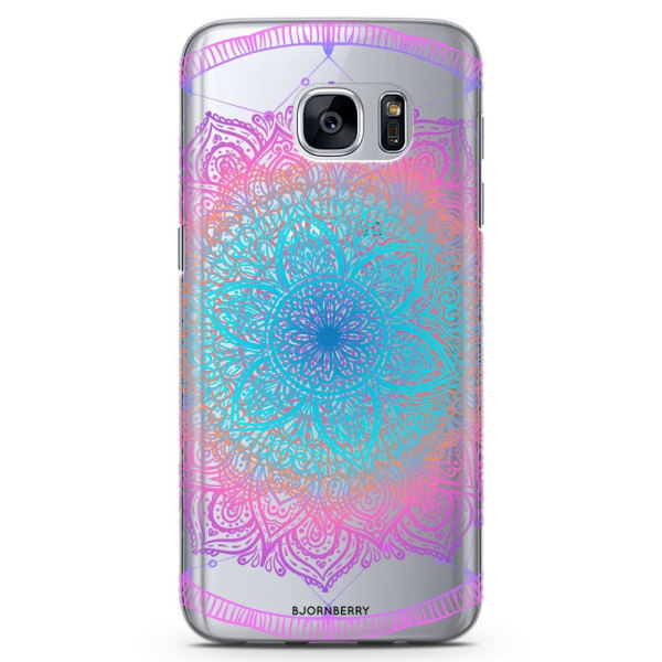 Bjornberry Samsung Galaxy S7 Edge TPU Skal -Pastell Mandala
