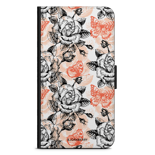 Bjornberry Fodral Samsung Galaxy A21s - Fjärilar & Rosor