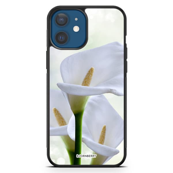 Bjornberry Hårdskal iPhone 12 - Vit Blomma