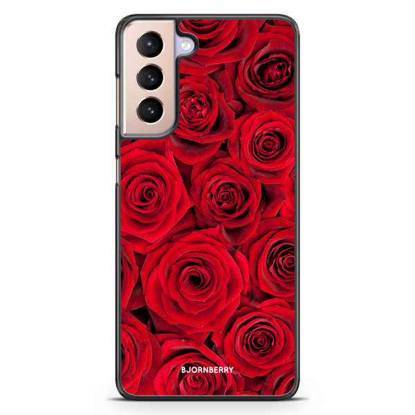 Bjornberry Skal Samsung Galaxy S21 - Röda Rosor