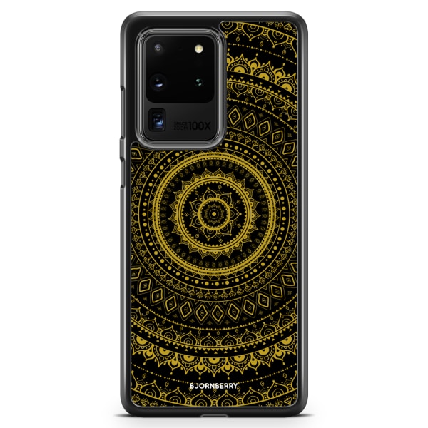 Bjornberry Skal Samsung Galaxy S20 Ultra - Svart Guld Mandala