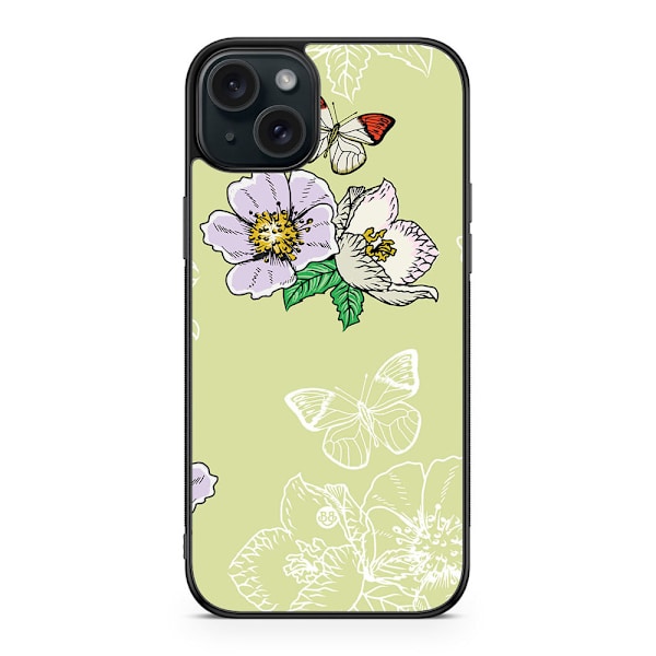 Bjornberry Skal iPhone 15 Plus - Fjärilsblomma