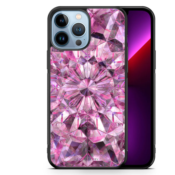 Bjornberry Skal iPhone 13 Pro Max - Rosa Kristaller