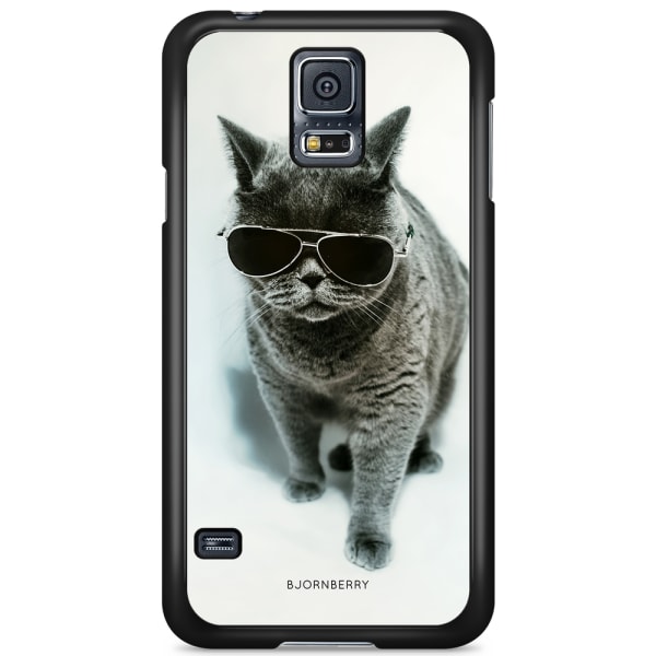Bjornberry Skal Samsung Galaxy S5/S5 NEO - Katt Glasögon