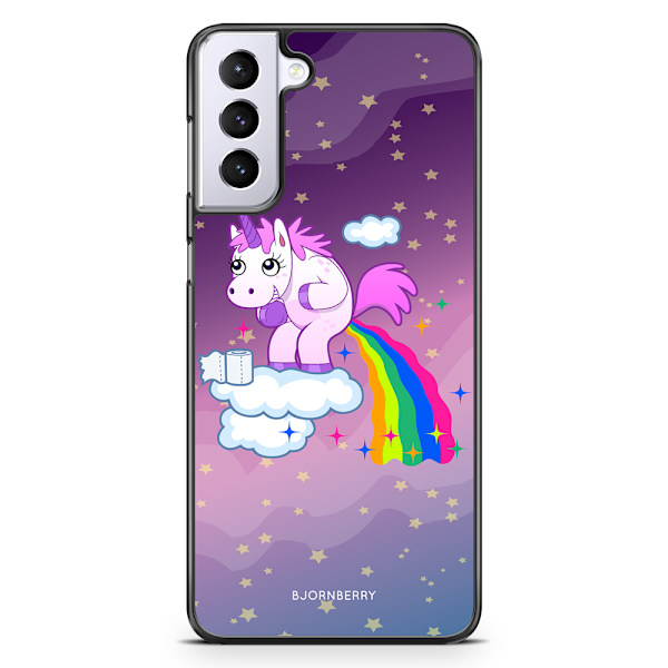Bjornberry Skal Samsung Galaxy S21 Plus - Bajsande Enhörning