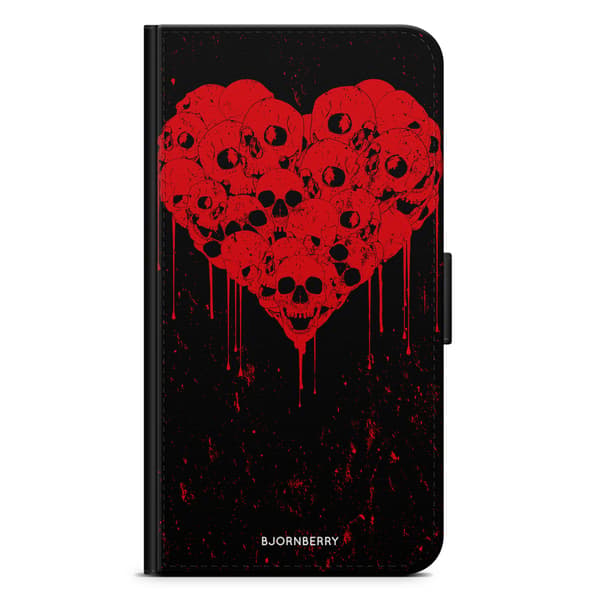 Bjornberry Plånboksfodral iPhone 12 Pro - Skull Heart