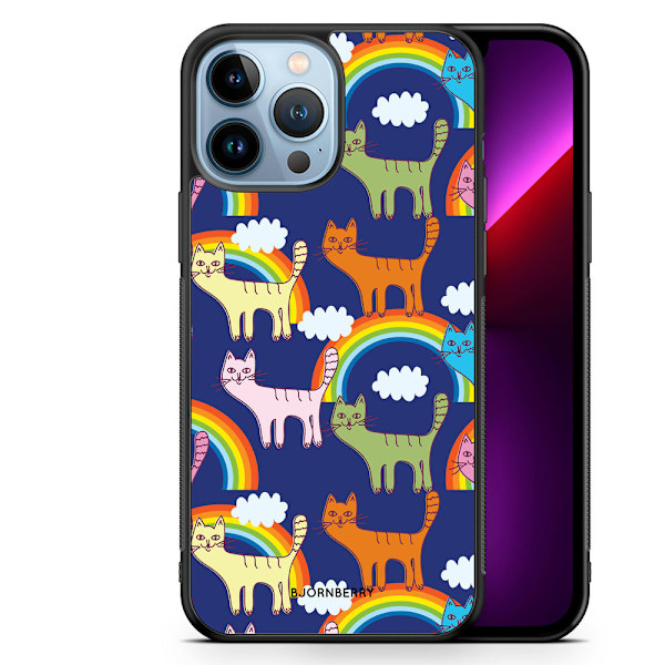 Bjornberry Skal iPhone 13 Pro Max - Katter & Regnbågar