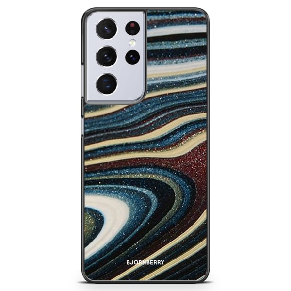 Bjornberry Skal Samsung Galaxy S21 Ultra - Malakit Mönster
